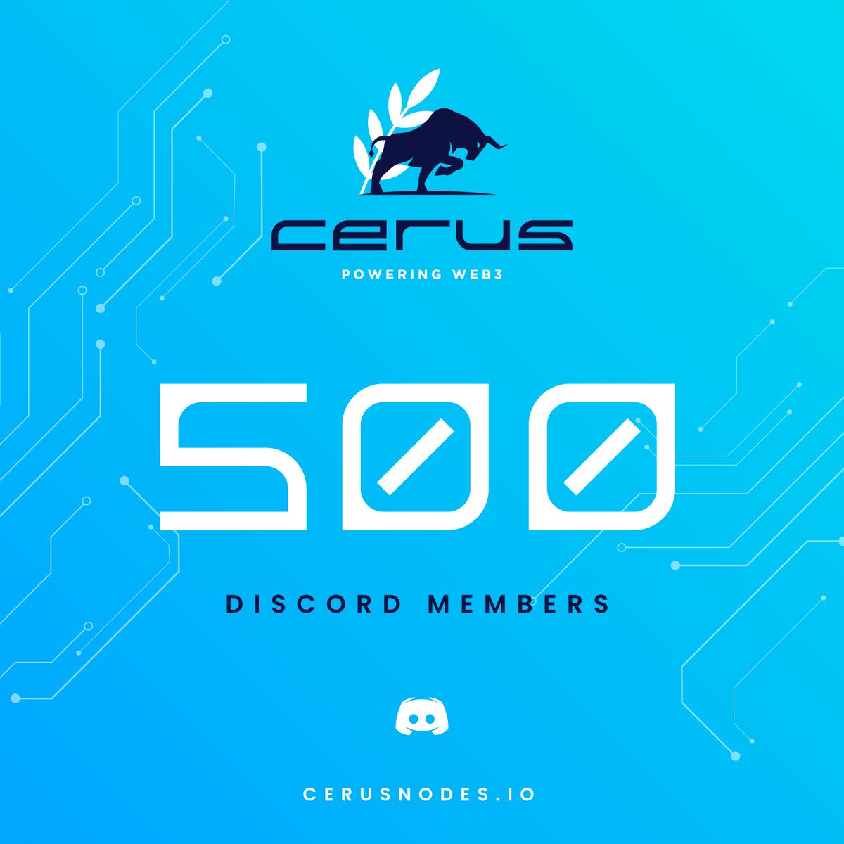 cerusvaults's tweet image. gm Bulls! 🐂⚡️

We surpassed 500 Discord community members yesterday. We’re going to need a bigger #Bullpen bc our #herd keeps growing! 🔥