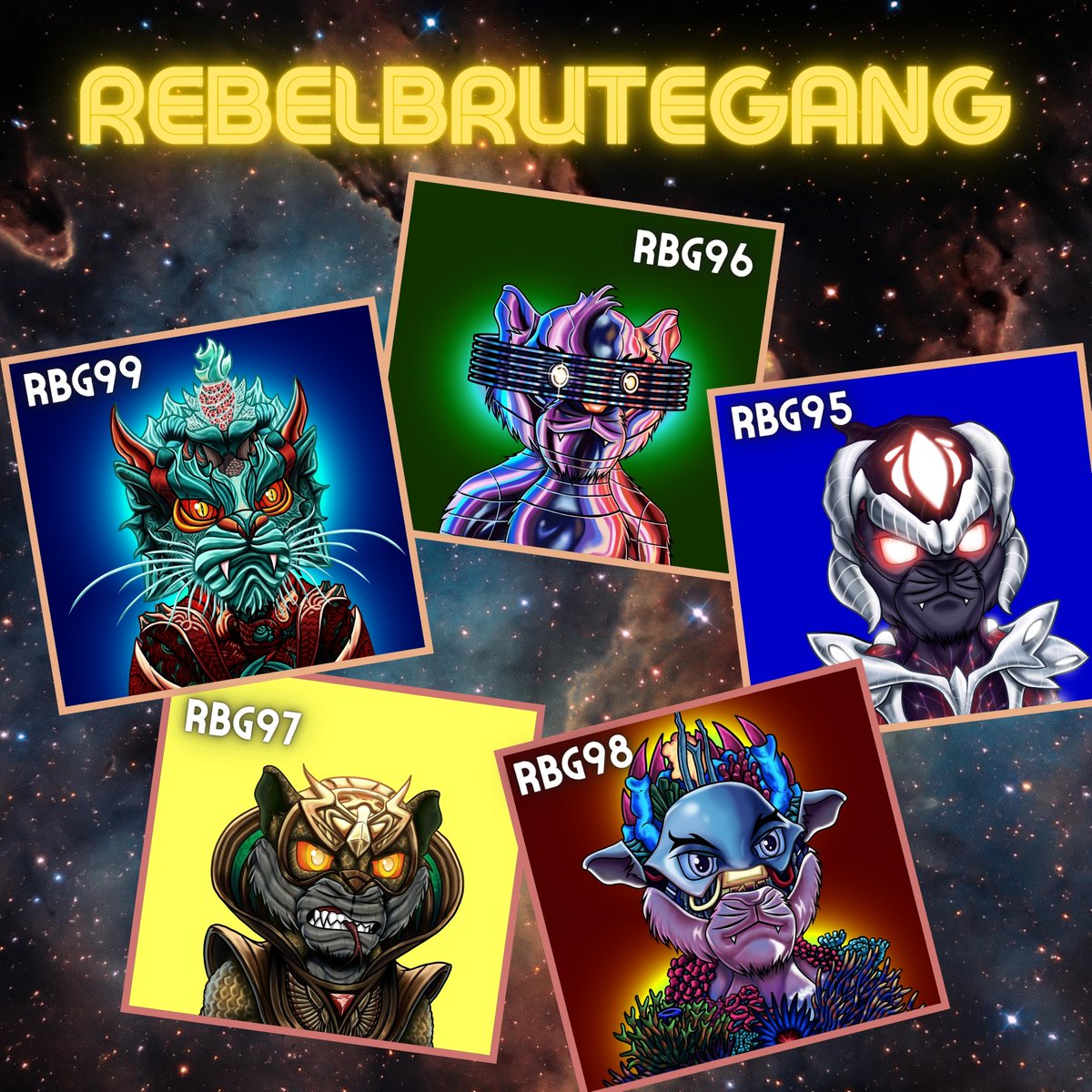 It's our anniversary, and it's also the best time to show you the last 5 RebelBrutes of the collection. 😉

🚨RBG AUCTION ANNOUNCEMENT

- 5 RBGs
- Jan 12 (Thurs)
- 8PM EST/5PM PST
- <a href="/ALGOxNFT/">ALGOxNFT</a>

🎉GIVEAWAY
👉RT &amp; tag 3 friends
👉Comment your favorite RBG
👉Winner: MIA #2153 and 20A