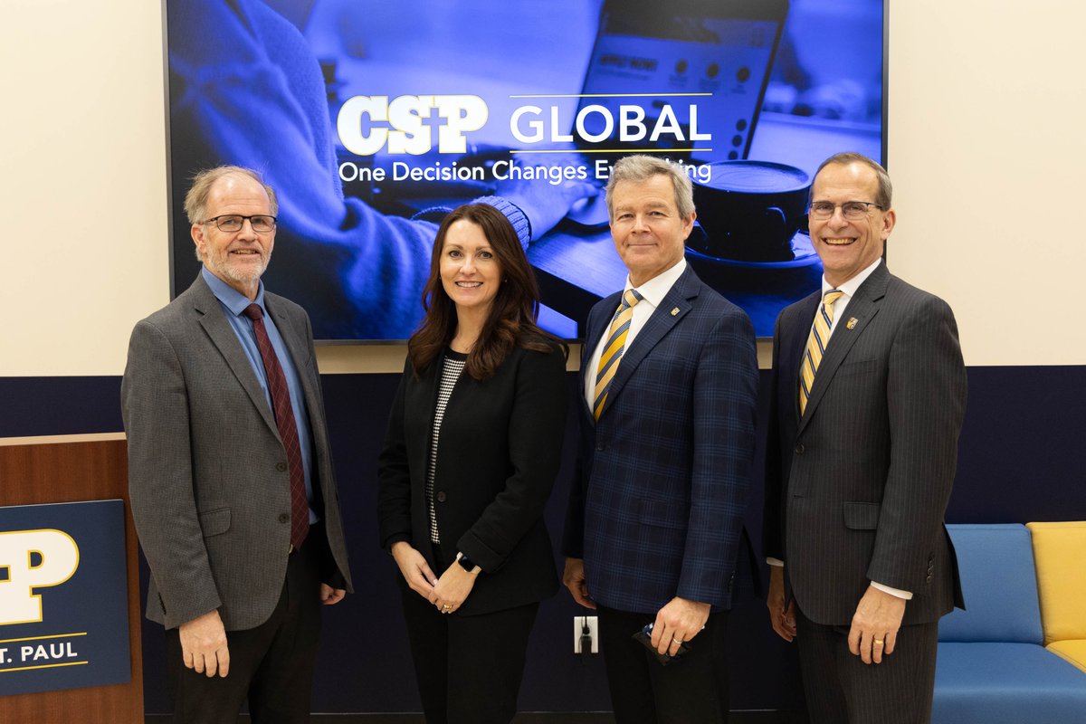 concordiastpaul's tweet photo. Today we are celebrating the launch of CSP Global! CSP Global offers many programs with 8-week classes and year-round starts, providing thousands of professionals the path they need to succeed. #CSPGlobal #WeAreCSP Find more information about CSP Global at https://t.co/JoYHcw9TOU https://t.co/Fk0TM9T5tP