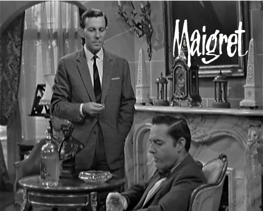 #RupertDavies exposes a battle for power as MAIGRET (1963) 8pm #TPTVsubtitles 'The Taste of Power' with #JohnCarson #TerenceAlexander