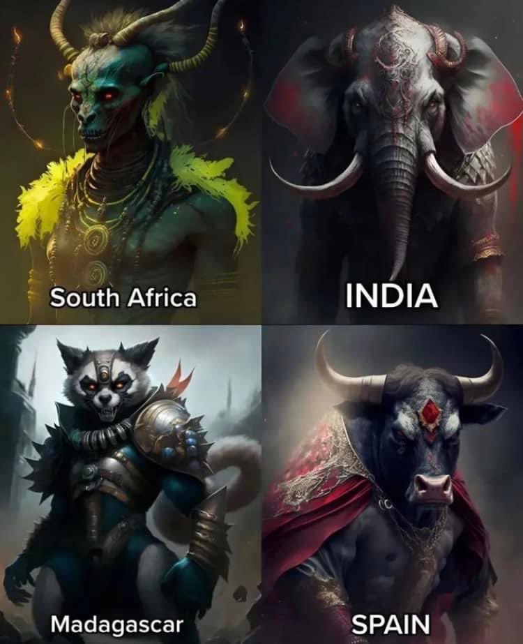 1realwaakye's tweet photo. If each country was a villain 🦹‍♀️ check it out below ⬇️ photo credit: AI https://t.co/UG8FUj62h8
