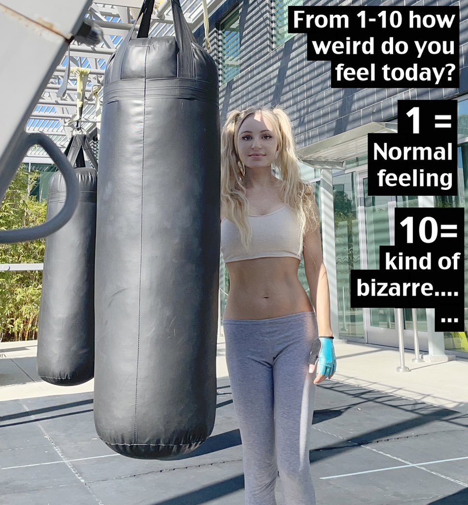 thisisnaomie's tweet photo. From 1-10 how weird do you feel today?
1= Normal feeling 
10= Kind of bizarre……. https://t.co/Znis0ApK3W
