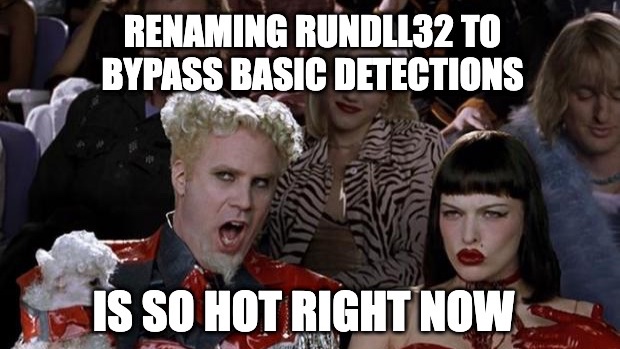 SecurePeacock's tweet image. Renamed rundll32 execution should be a critical alert that rises to the top of the SOC queue. Don&apos;t wait for correlation to trip, respond ASAP.🚨
Sigma Rule from @cyb3rops  : github.com/SigmaHQ/sigma/…
