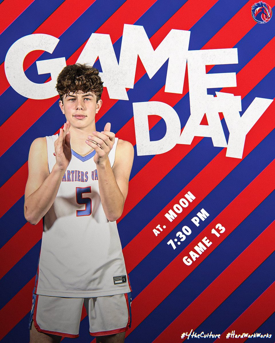 Another tough section battle tonight as we head out to the airport to face off with the Tigers 🐅

𝗜𝗧’𝗦 𝗔 𝗖𝗢𝗟𝗧𝗦 𝗚𝗔𝗠𝗘𝗗𝗔𝗬! 🔴🔵

🆚 Moon (<a href="/MoonTigersBB/">Moon Tigers Basketball</a>)
⏰ JV - 6:00 PM / Varsity - 7:30 PM
🏟 Moon Area HS 
📍 Coraopolis, PA  
💻 bit.ly/3Zp33Vq