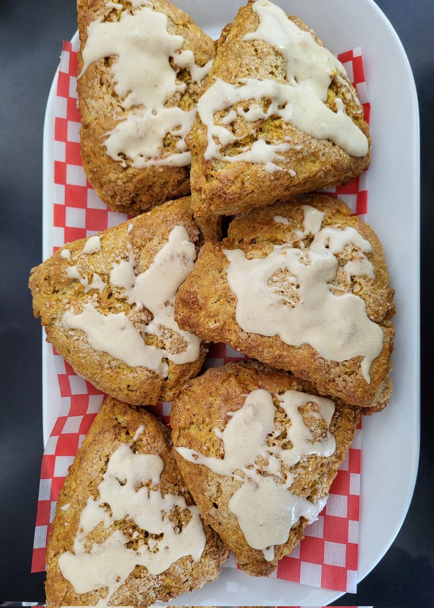 Pumpkin Scones fresh from the oven! #freshbaking #medhat