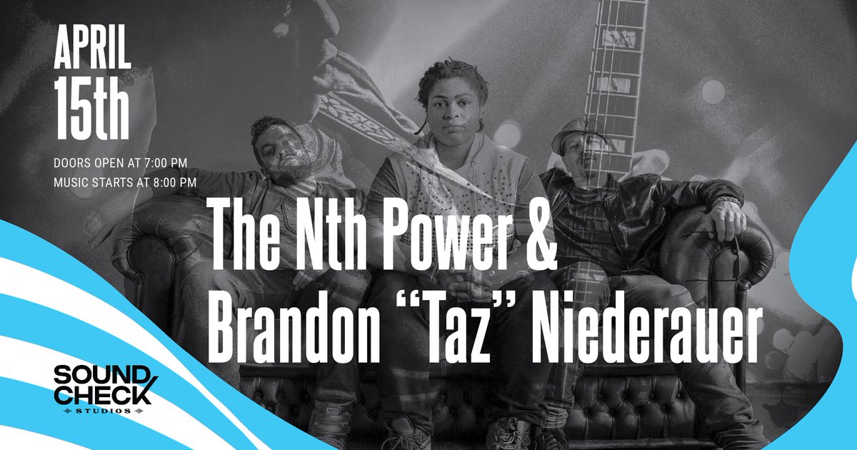 Heading back to Soundcheck Studios with @TheNthPowerVibe on April 15th. This one will get very interesting!!!! Can't wait...grab tickets now! eventbrite.com/e/the-nth-powe…