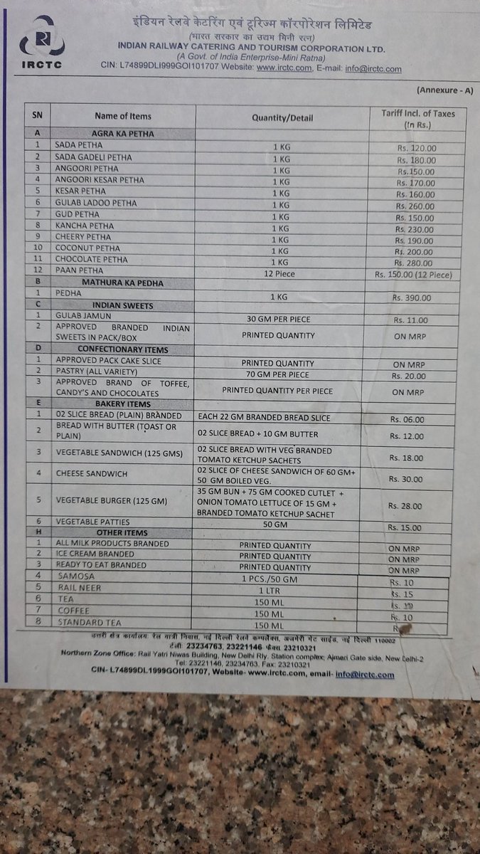 TusharPaliwal98's tweet photo. @IRCTCofficial 5rs ki koi chai nhi ye old rates h and that person charged 10rs per cup and it's given 75 to 80 ml tea and it's also worst Chai when telling against rates he reply me jo karna h karlo photo lelo koi kuch nhi karega so i request you kindly take action see pic... https://t.co/e8iKnOk7M5