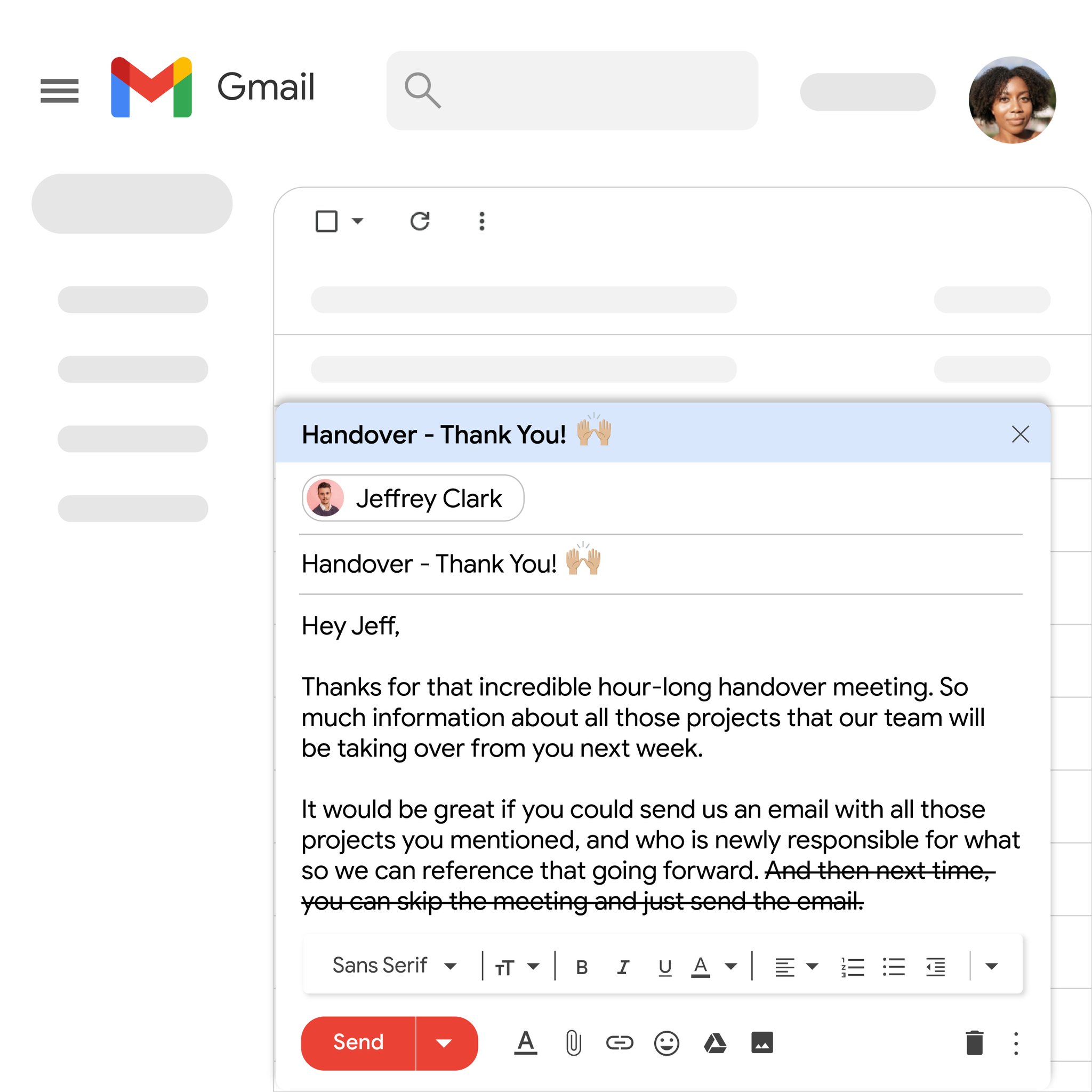 Gmail on twitter our rule of thumb is if someone might need to
