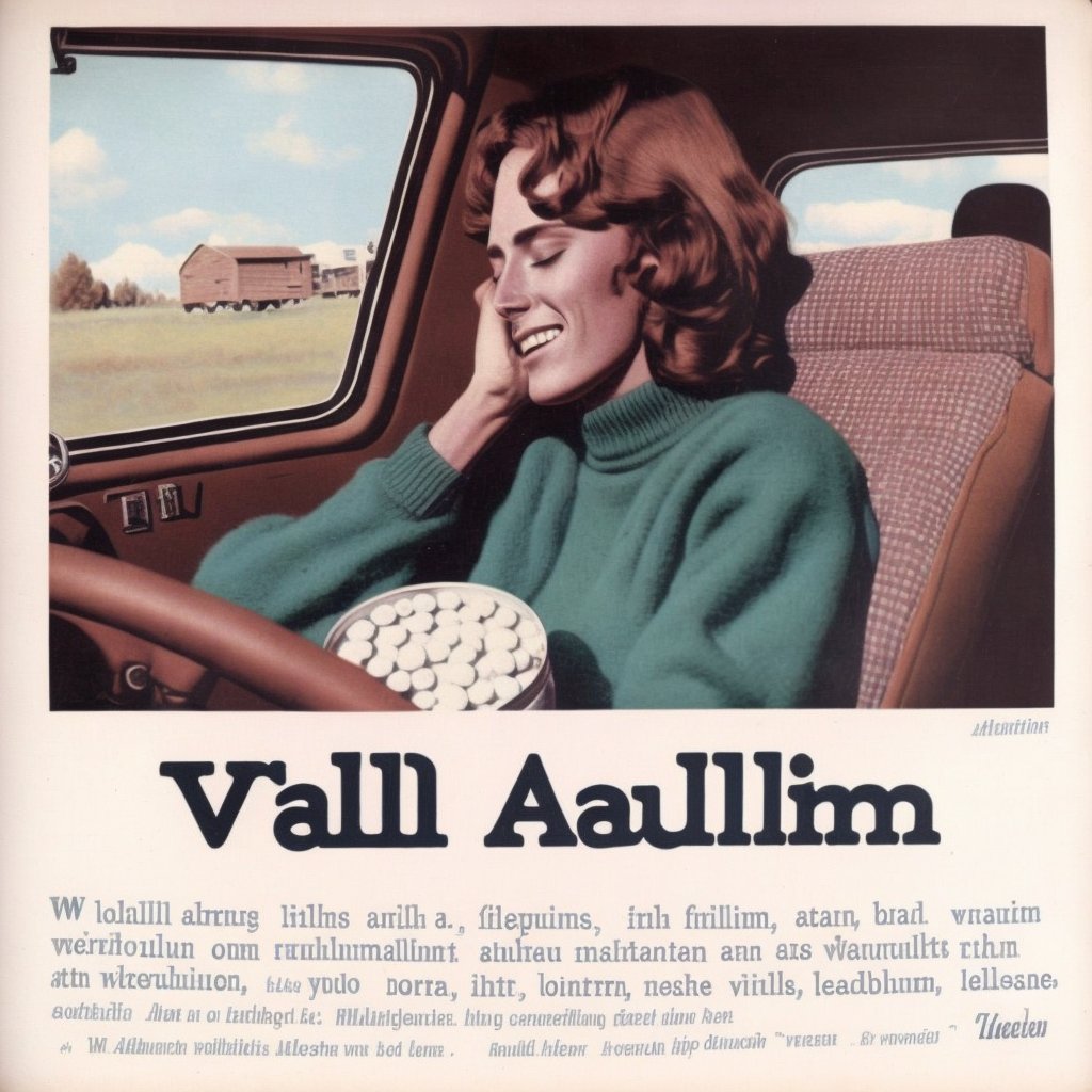 AICantDrawHands's tweet photo. Valium took away my road rage... and driver's license!
.
#AICantDrawHands #vintageads #MachineLearning #Midjourney #StableDiffusion #aiart #ai #generativeart #valium #xanax #diazepam #drugs #mazzies #anxiety #codeine #benzo #oxy #stonerart #psyart #absurd #generativeArt #aiartist https://t.co/3WmCfmZNge