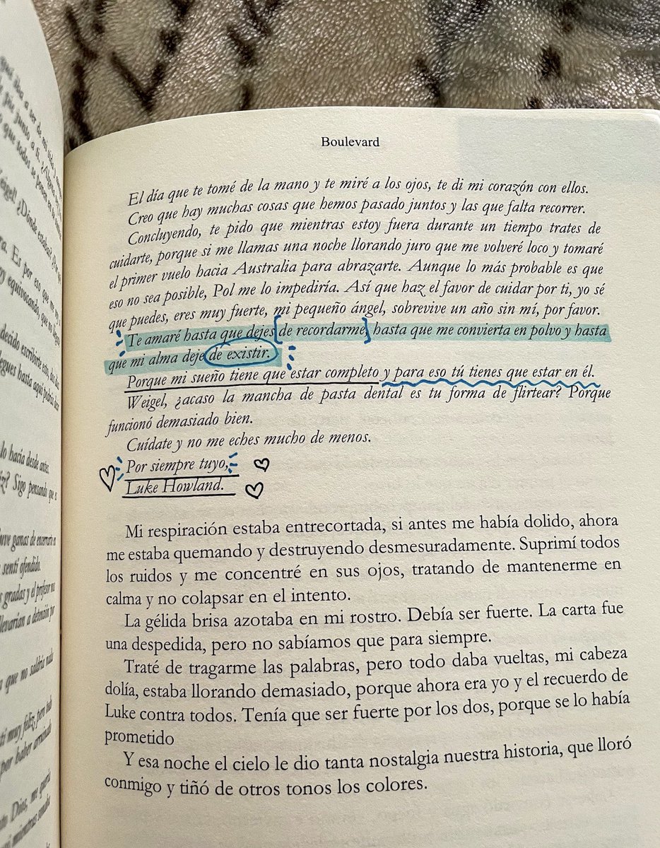 danna29343987's tweet photo. Libro 📖✨: Boulevard
🖋️: Flor M. Salvador 
#BookTwitter #libros
#LibrosRecomendados #booktwt
#BookLover #booktok #Boulevard #LukeHowland #HasleyWeigel #FlorSalvador #Pushi
#boulevarddelossueñosrotos https://t.co/nHmCTs8VIP