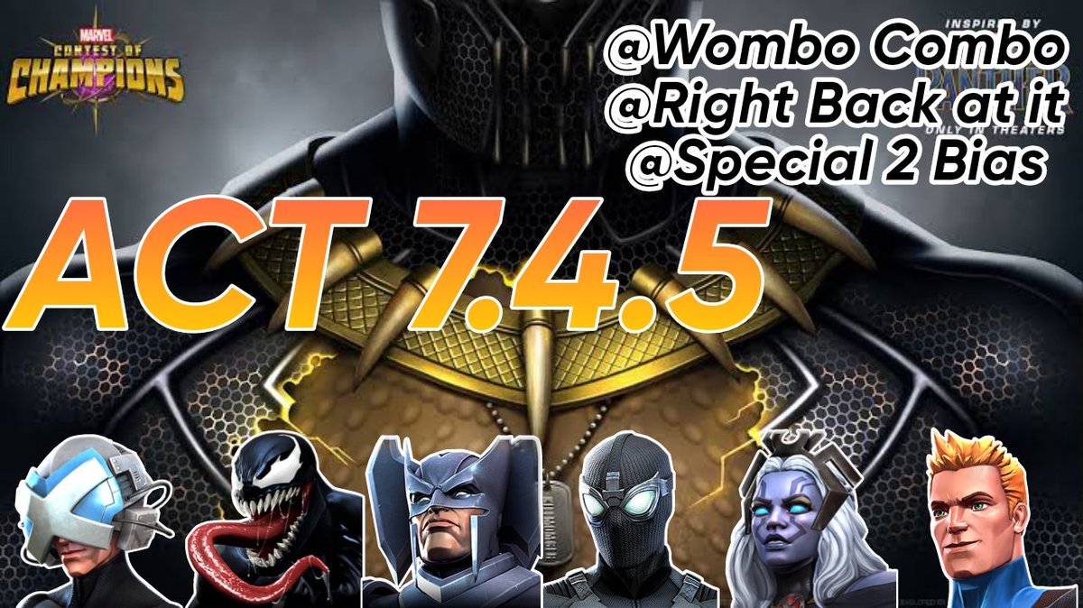 121Mcoc's tweet photo. MCOC: Book 2-Act 7.4.5|Wombo Combo|Kill monger Boss| #mcoc #mcocgameplay #marvel #Roadto1kSubscribers
https://t.co/5zCegAZFgV
Please like, Share and Subscribe to support the channel โบ๏ธ.
@MarvelChampions https://t.co/gmwG3FyMuq