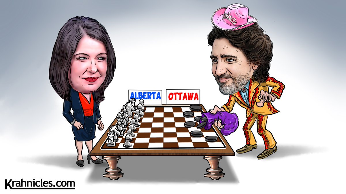 lylekrahn's tweet photo. I'm fascinated by the political drama between @ABDanielleSmith and @JustinTrudeau so I can't help but make a cartoon.

Who's going to win this latest round? https://t.co/9BJ4v36MjJ