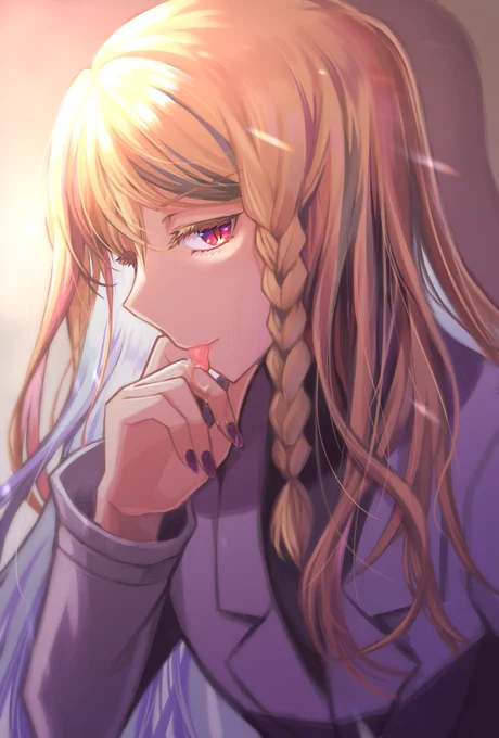 【創作】あとこいつは苧環くんって言うんだけどたまにこっちの垢でお菓子食ってる女と多分同一人物です。よろしく #ムスヒの花園 