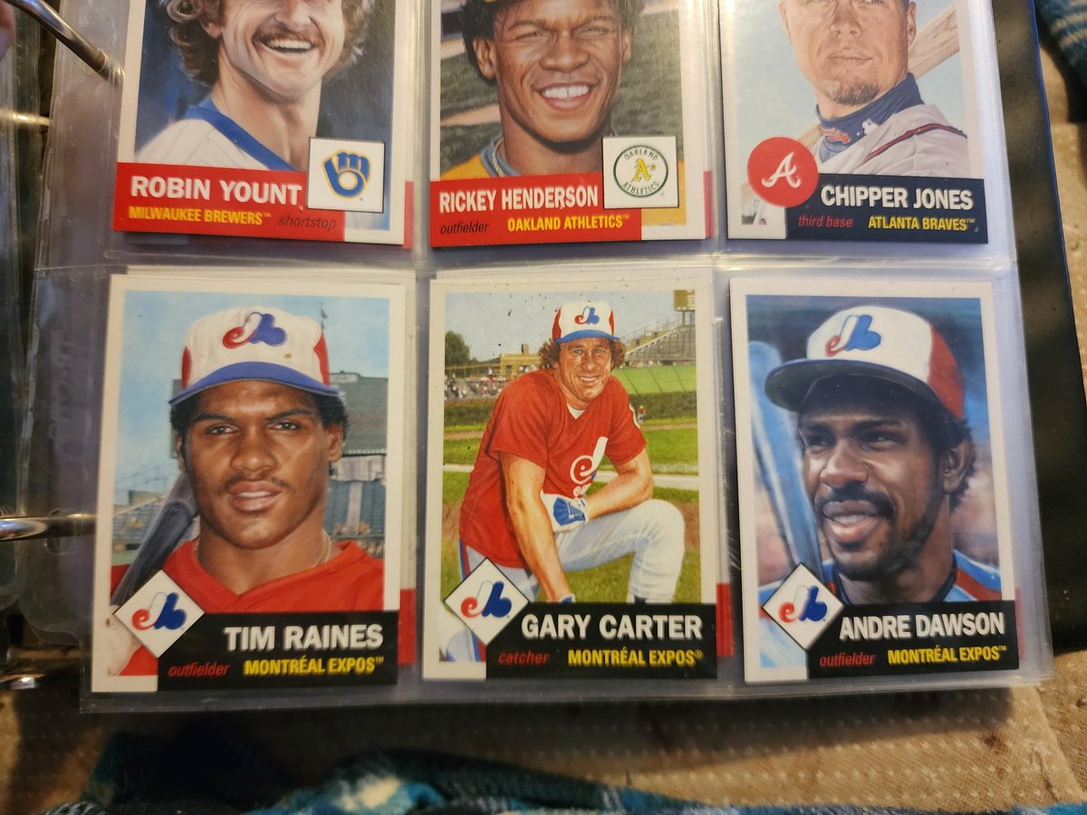 freehan11's tweet photo. On the eve of #ToppsLivingSet Day tomorrow, I just got two terrific additions to my collection, HOFer #TimRaines , joing the #MTLExpos group, and a pitcher should be in the #HOF , legendary lefty #TommyJohn
@MissTellier @CardboardStats @CardPurchaser #thehobby @Topps https://t.co/5NOxWXvlQP