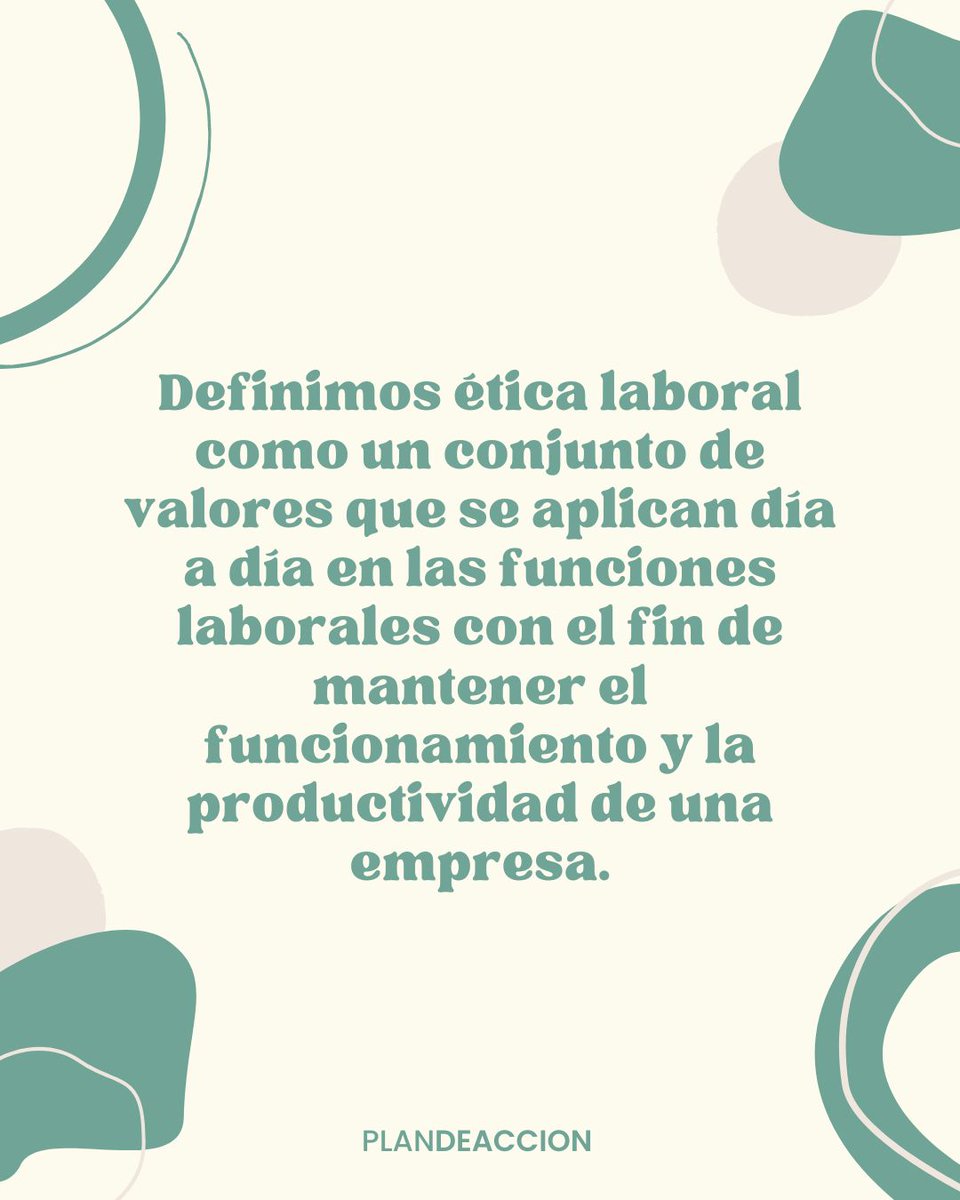 PlandeAccion's tweet photo. Si no conocías la definición de #ÉticaLaboral, en Plan de Acción te lo contamos en un momento. 
.
.
#PlanDeAccion #Aprendizaje #Formación #valores #empresa https://t.co/4BWkOpem7Z
