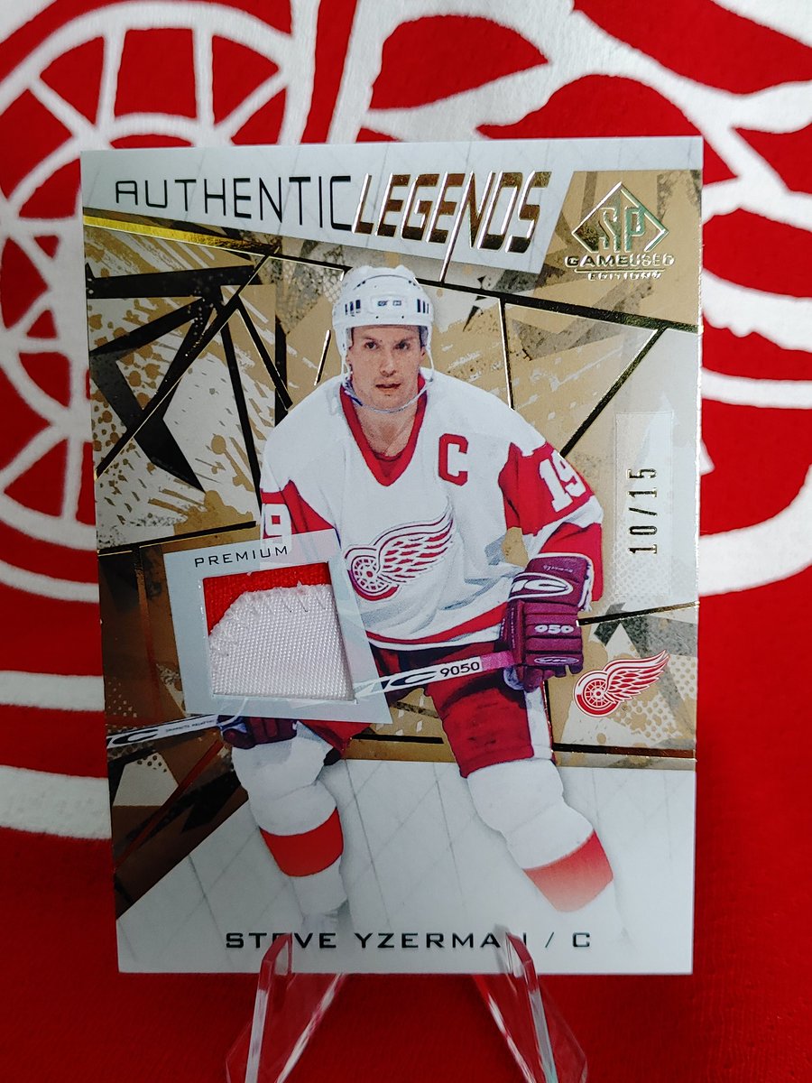 CLESSTER33's tweet image. Newest SP Game Used. /15 #yzerman