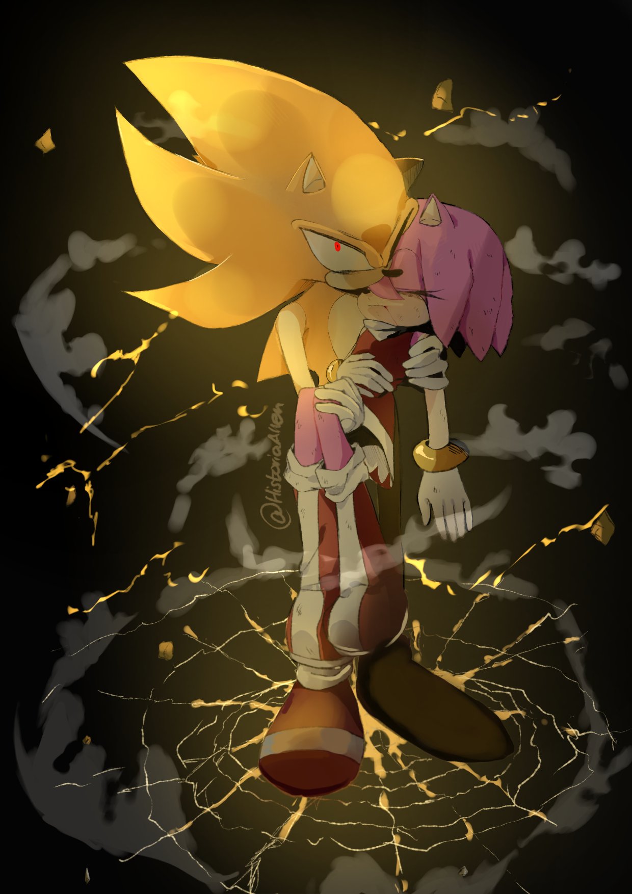 Sonamy kiss  Sonic and shadow, Sonic and amy, Hedgehog art