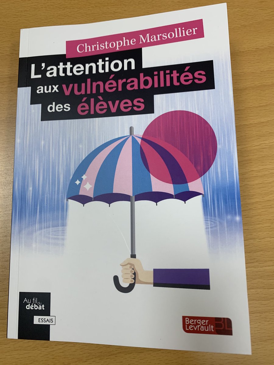 F_Saunier's tweet photo. Prochaine lecture, reçu ce jour#climatscolaire# École promotrice de santé https://t.co/DNt9jWRirM