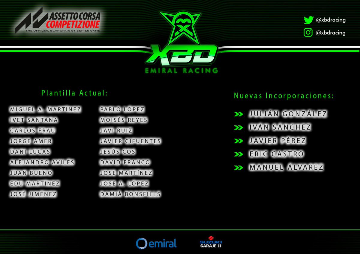 PRESENTACIÓN de PLANTILLA 2023‼️

En la sección de AC1/ACC estamos muy contentos de poder presentar la plantilla para este nuevo 2023, con nuevas incorporaciones TOP de última hora y con “los de siempre” que siguen en la família otro año más!

2023 va a ser un gran año 🫶🏼