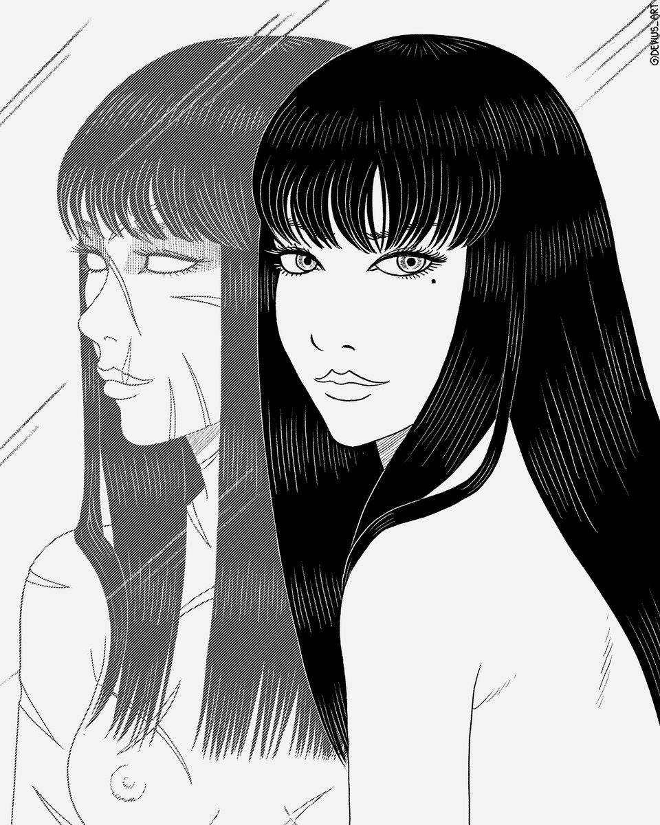 Devius_Art's tweet photo. "Deceit"
A tribute to Tomie and its author, Junji Ito.
B/W version!
#tomie #tomieedit #tomiejunjiito #junjiito #digitalart #illustration #mangaart #junjiitocollection #manga #horrormanga #mangahorror #clipstudio #clipstudiopaint #drawing #aesthetic #bw #blackandwhite #bwart https://t.co/29sF4vjCCo