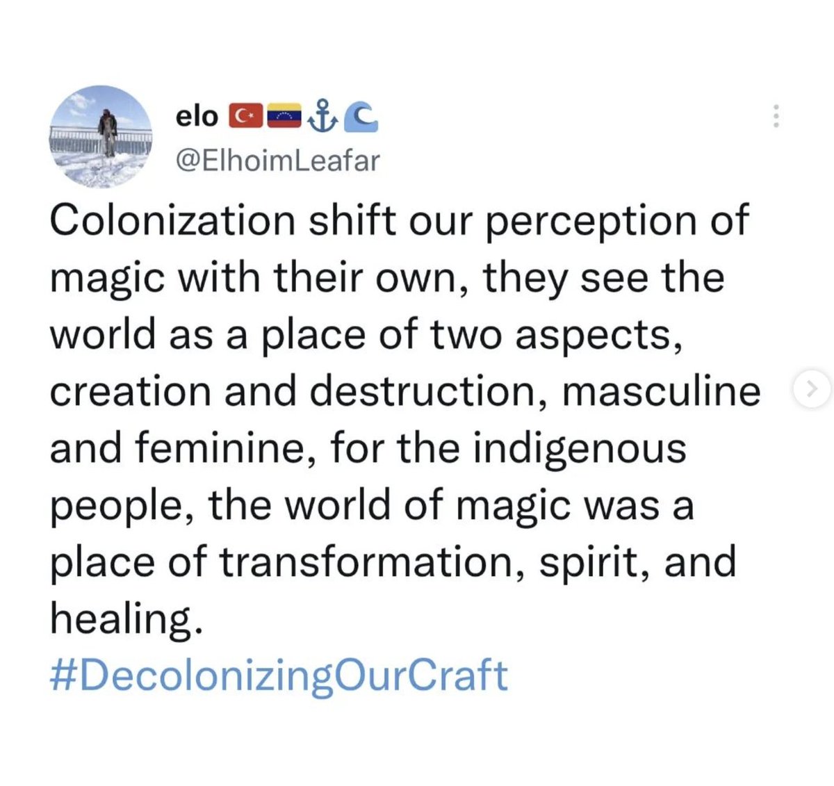 ElhoimLeafar's tweet photo. My First Post of 2023
Is decolonizing our individual practice just for black and indigenous people?
https://t.co/57VjiMJFjF #DecolonizingOurCraft #Brujeria #Witchcraft #Magick https://t.co/GBQDXBFplO