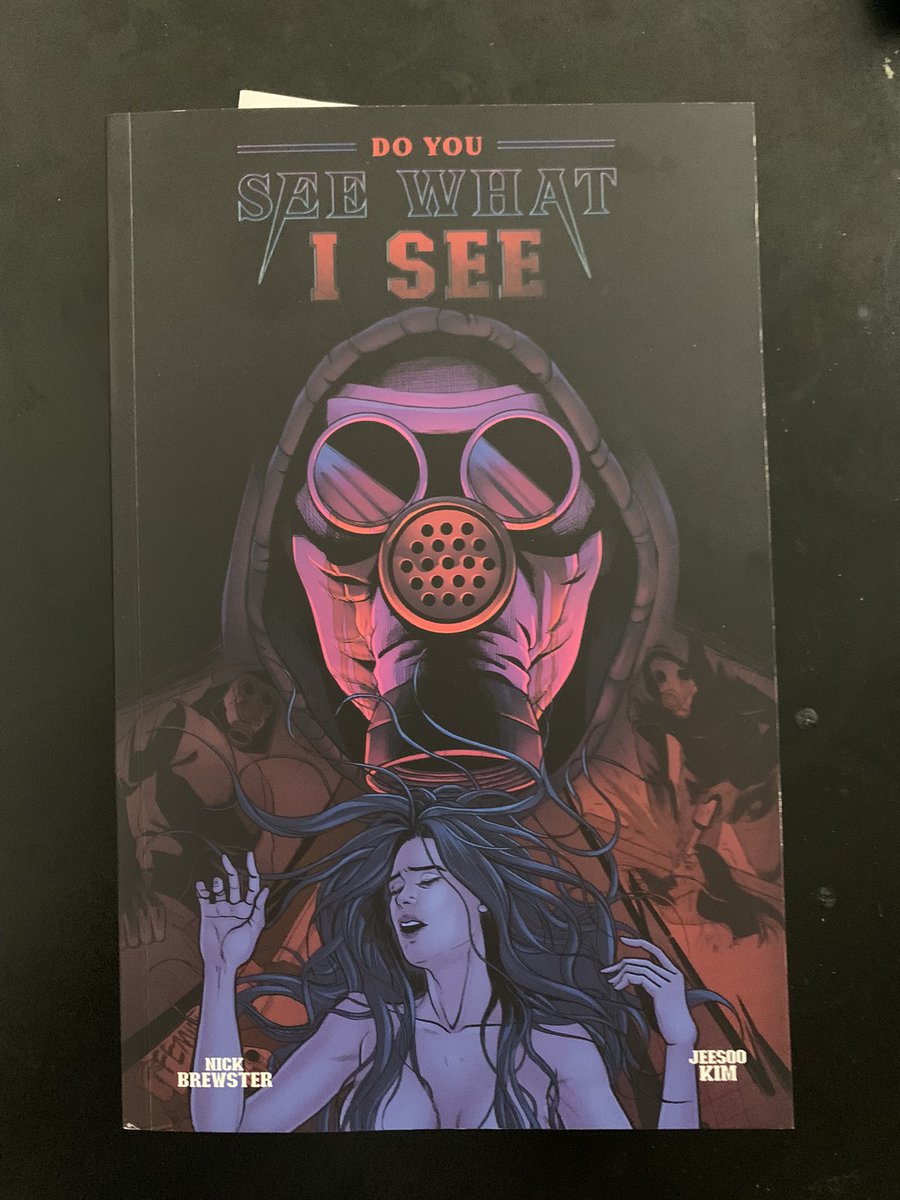 Somewhere before I fell asleep in my chair last night. I read a few pages of this indie comic by 
@Sir_brew. It seems pretty good so far, definite horror slasher vibes as advertised. Time to read more of it today! #indiecomics #comicsgate #doyouseewhatIsee
