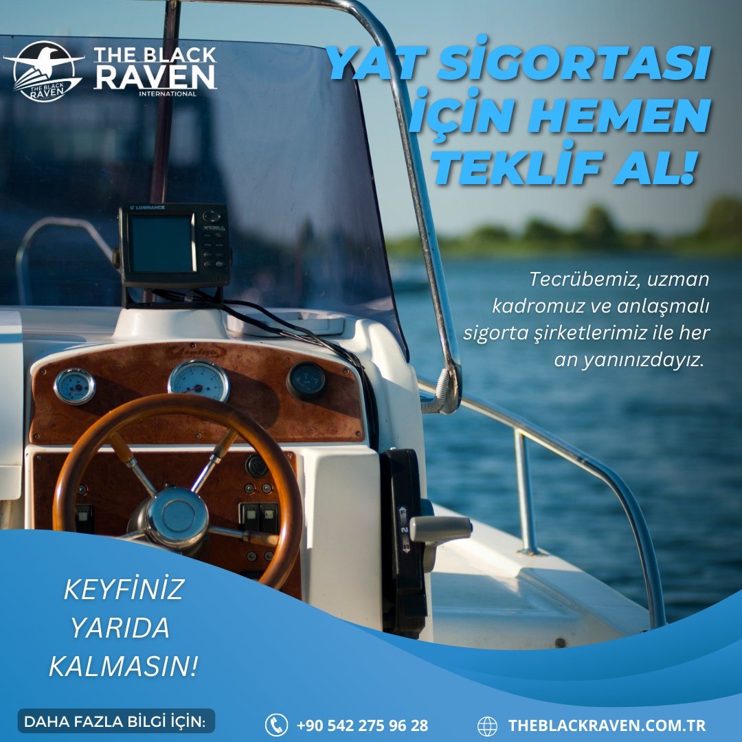 Don't let your fun be interrupted! 

We are always with you, with our experience, expert staff and contracted insurance companies! 

GET A QUOTE FOR YACHT INSURANCE NOW! 
#yatsigortası #yachtinsurance #sigortaşirketi #insuranceagent #insuranceagency