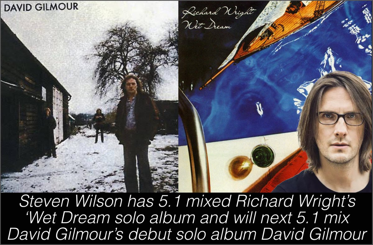 PFCollectors's tweet photo. Respected solo artist @StevenWilsonHQ (Porcupine Tree) has apparently mixed Richard Wright’s debut solo album Wet Dream into a 5.1 mix, he will also give the same treatment to @davidgilmour debut album David Gilmour. No release details are yet known!! @pinkfloyd https://t.co/5ekk6ZqYyq