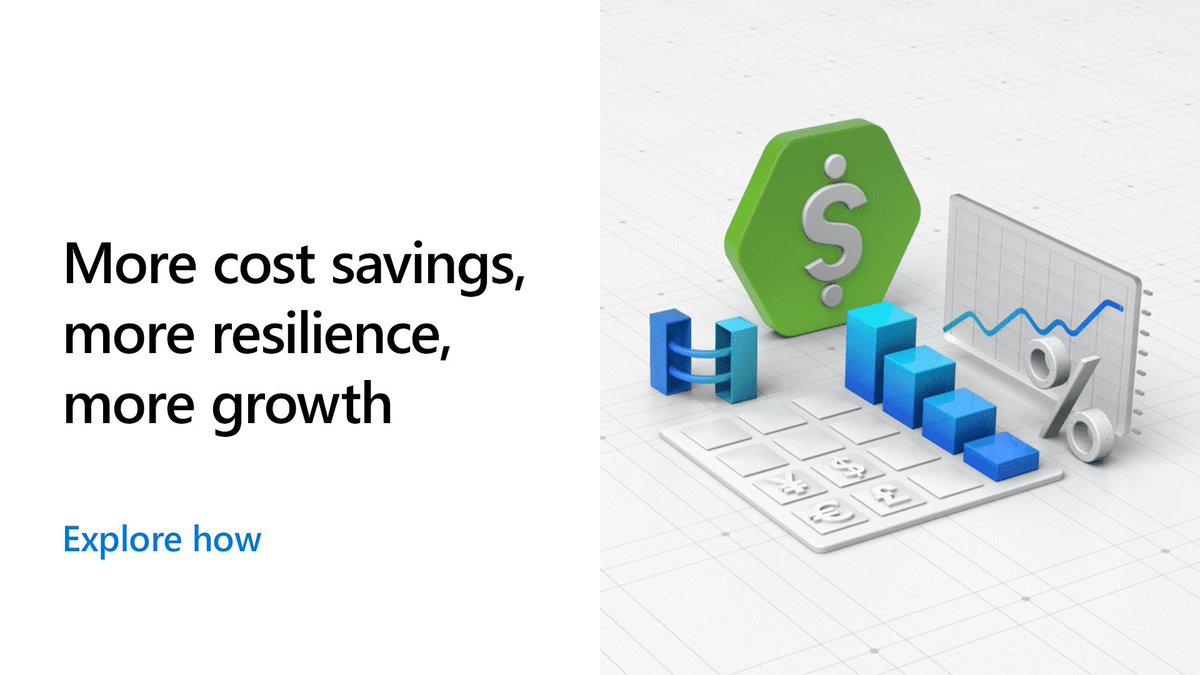 Azure's tweet photo. Doing more on #Azure means getting more value from your IT investments with less cost, disruption, and risk.

Get tools, offers, and expert guidance to ensure your business can quickly adapt to evolving markets: https://t.co/eJmAaYJ0qB https://t.co/t8bifVDzEN