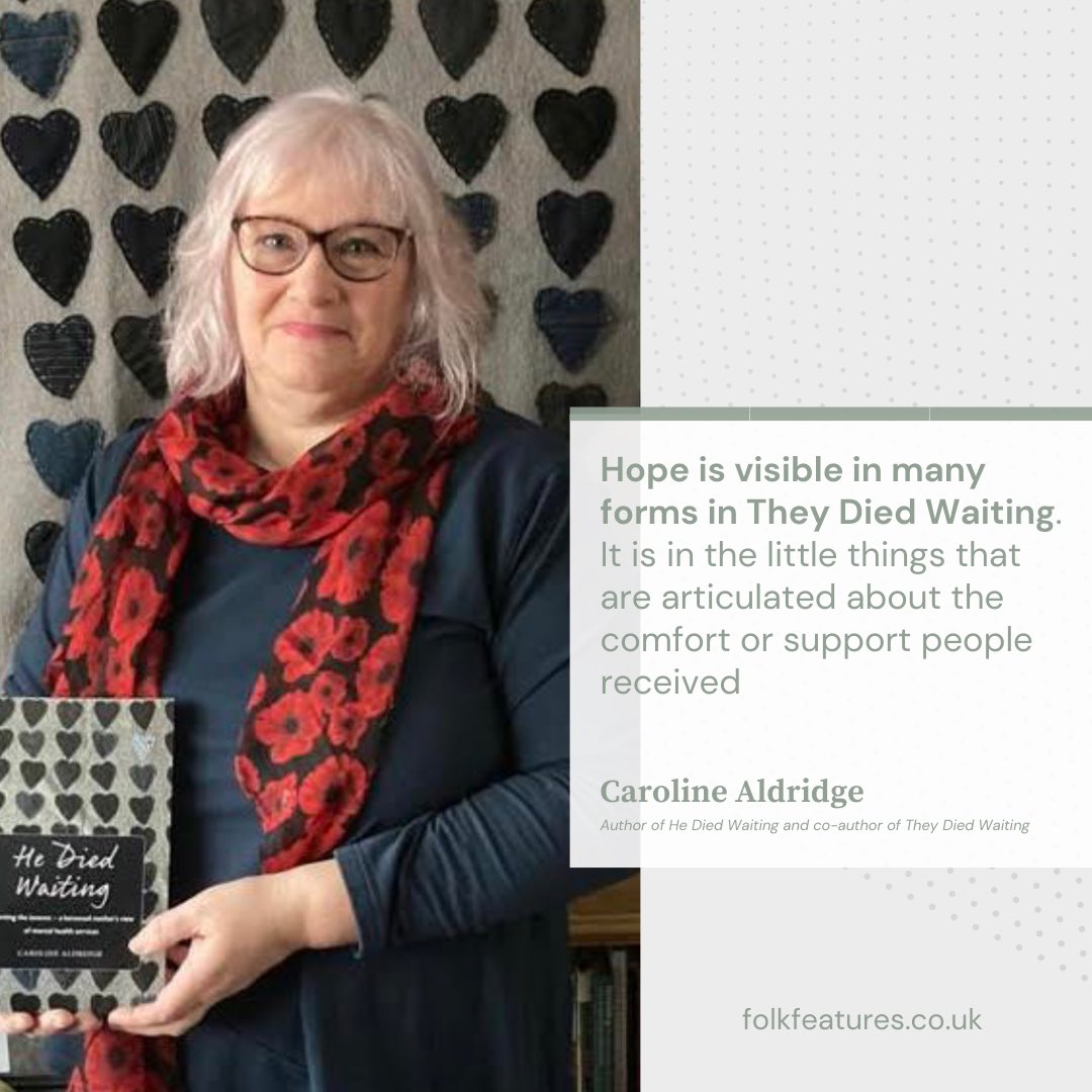 🖤Read how @CarolineAldrid5’s
latest book, co-written with @TownCloseEmma about the crisis in #mentalhealth, has stories of hope as well as loss

folkfeatures.co.uk/stories-of-los…

#theydiedwaiting