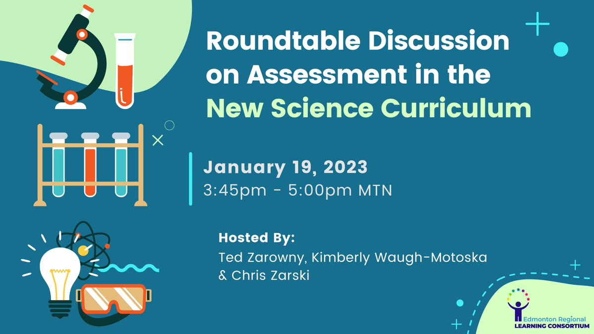 Join @TedZarowny, Kimberly Waugh-Motoska &amp; Chris Zarski in sharing &amp; exploring possible ways to address identified #assessment &amp; reporting concerns with the New K-6 #Science Curriculum.

Learn more/register: bit.ly/ERLCAS306 
#newcurriculum