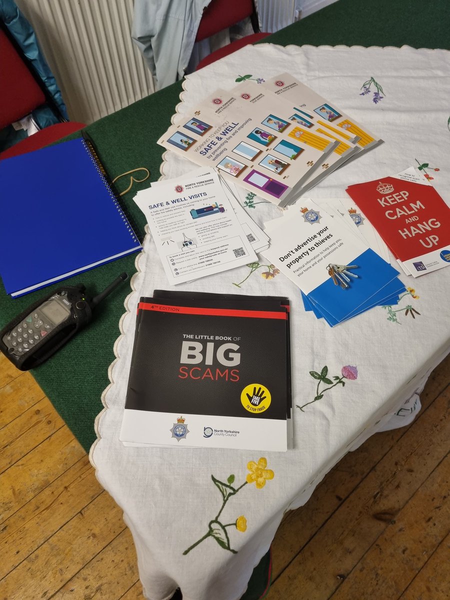 The last 2 days I have been out with <a href="/AlicePso/">PSO_Alice</a>

●Road safety talk <a href="/skiptonacademy/">The Skipton Academy</a> 

● A talk in Kettlewell for the <a href="/WomensInstitute/">Women's Institute</a> informing them of our role, Safe and Well visits and Scams and Fraud prevention

Great to get back out in to the community again.