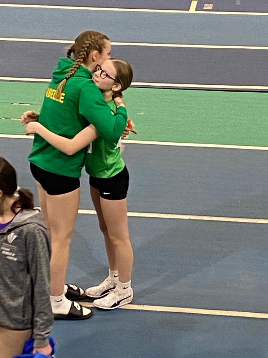 Great result for Issy at Cardiff this weekend. She won 🥇 with a new 60m PB of 7.84 secs and Lily came a strong 4th in her race with a PB of 9.06 secs. Well done girls and all the Yate AC athletes.  <a href="/YateAC/">Yate AC</a>