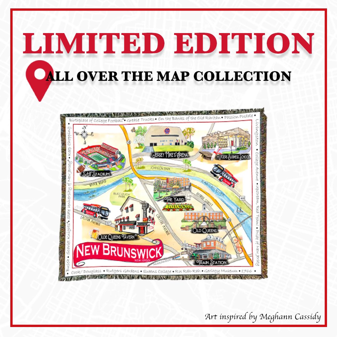 KnightandDayCo's tweet photo. Cozy on up with our brand new #alloverthemap throw blanket 😊

Check out our entire collection here ⚔️ https://t.co/dDxrERqGrH

#knightandday #rutgers #apparel #blanket #tailgate #cozy https://t.co/qtk1B5mCiz