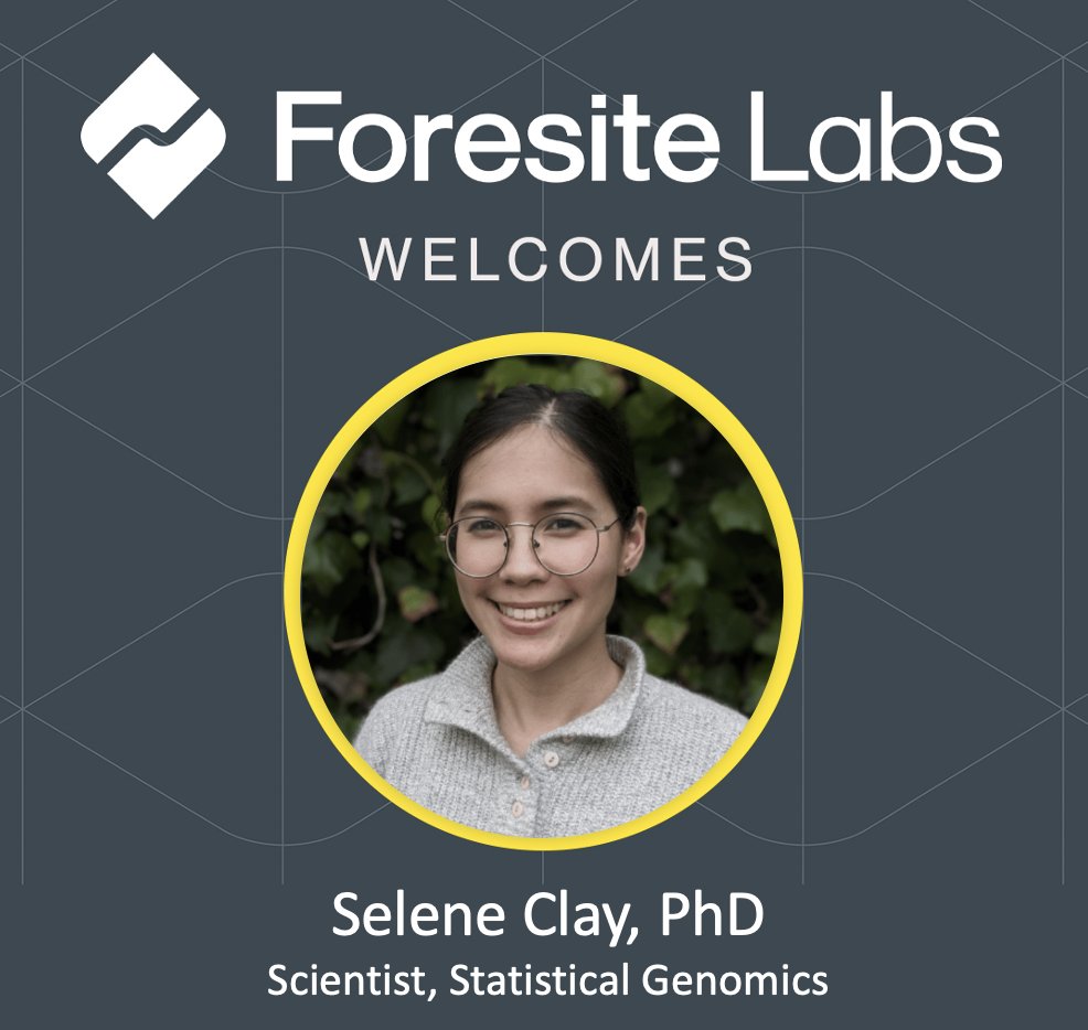 A big Labs welcome to our newest team member, Selene Clay! She joins us as a Scientist specializing in statistical genomics on the Genomics Discovery team. Welcome, Selene! 
We're hiring for both Labs and our incubated companies - see our open roles here: lnkd.in/gPXZP92h.
