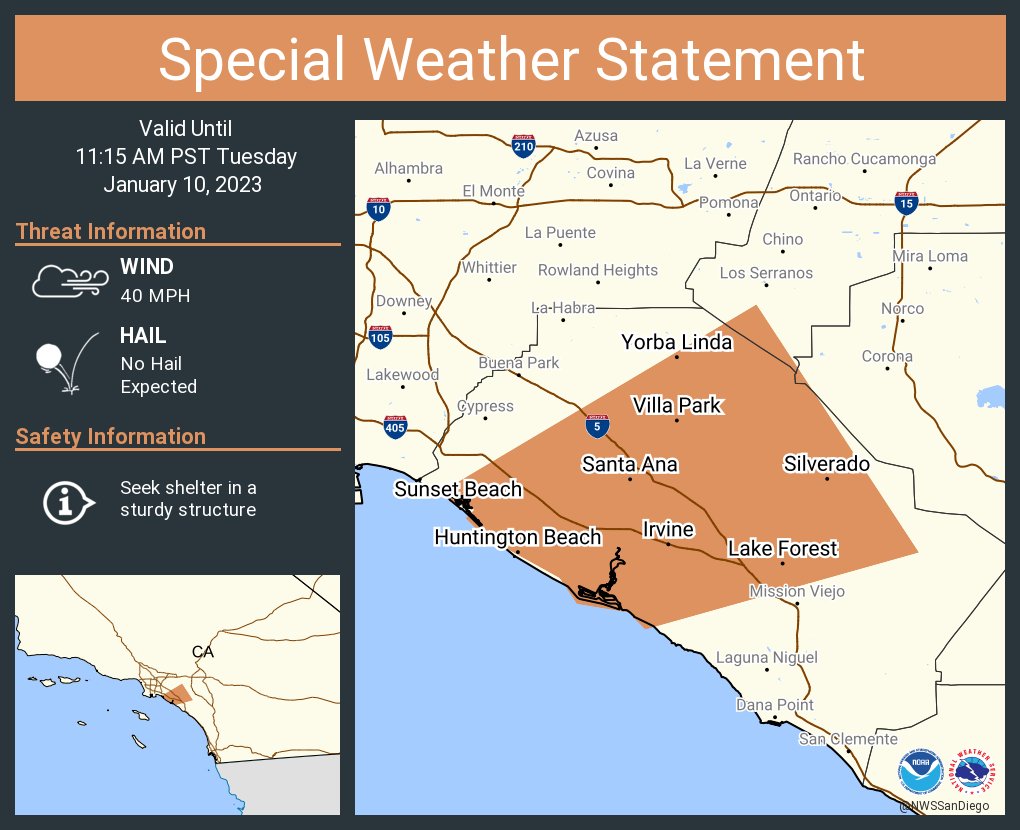 City of Irvine on Twitter "RT NWSSanDiego A special weather