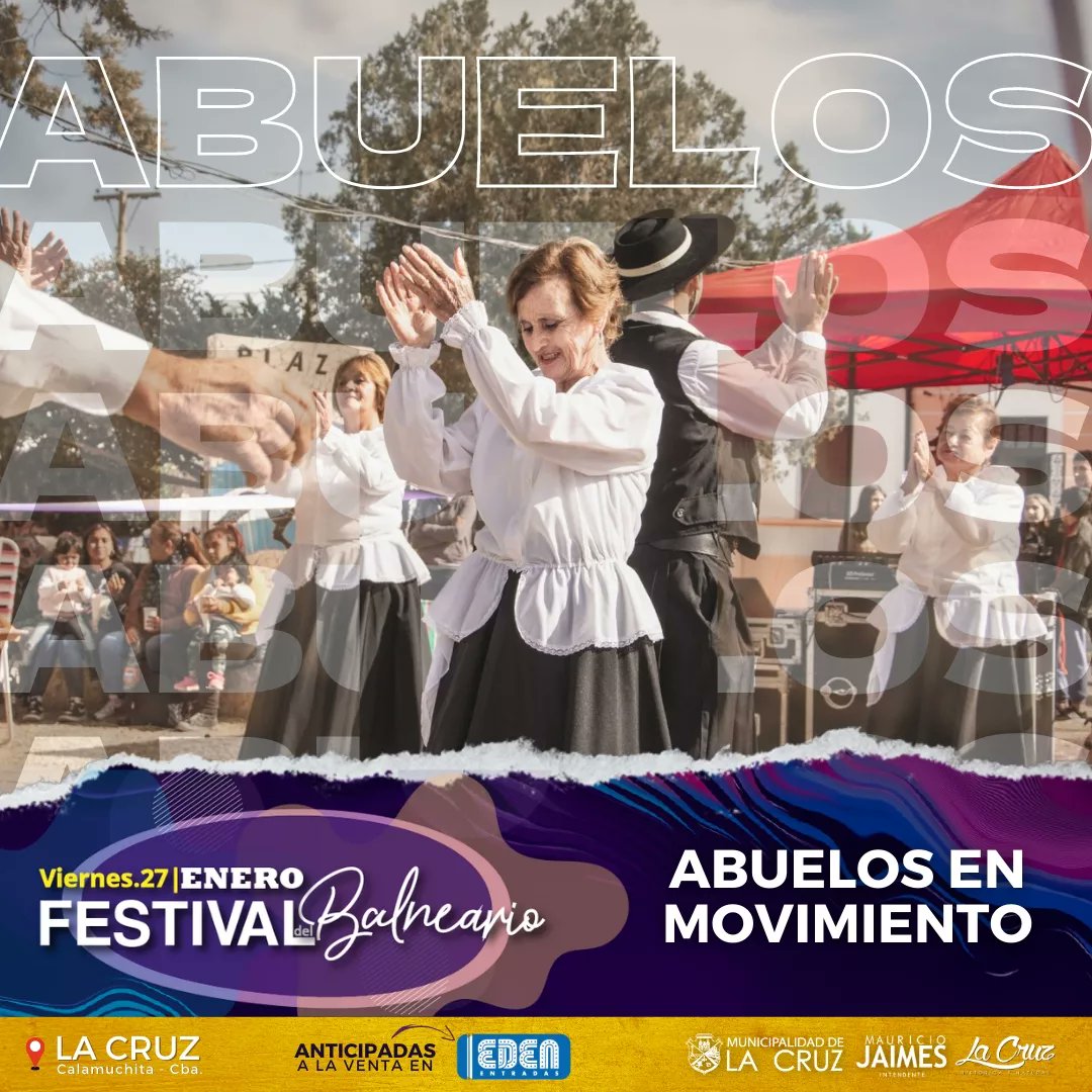 MUNILACRUZ's tweet photo. La danza siempre presente en nuestro escenario Jorge Cafrune.
 51° Edición del FESTIVAL DEL BALNEARIO
-
VIERNES 27 
-
Anticipadas a la venta en EDEN Entradas @edenentradas 
•
FESTIVAL DEL BALNEARIO 2023 - LA CRUZ
 #FestivaldelBalneario #FestivaldelBalnearioLaCruz #LaCruz https://t.co/FITlFadWRz