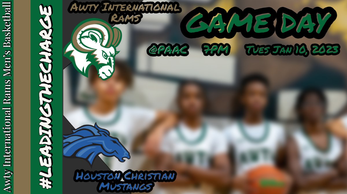 🏀GAME DAY🏀

🆚Houston Christian
📍Houston, TX 
🏟️PAAC
⏰7:00 PM
🗓️Tuesday, January 10th, 2023
🖥️shorturl.at/lPWY6
