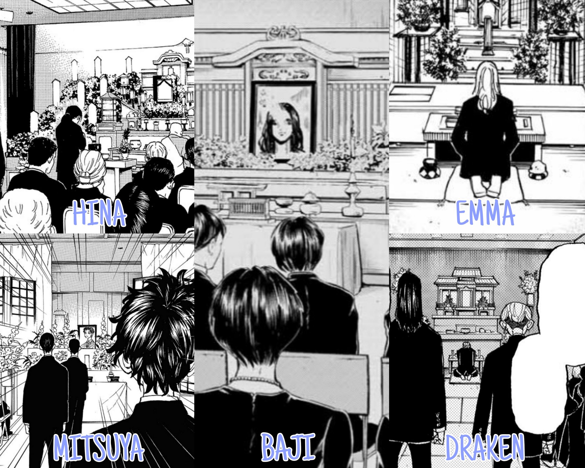Miyumi on X: Throughout the tokyo revengers manga, we could see 4 funerals  and 1 funeral in the bajifuyu spin-off... t.cohwZ9QMPL2J  X