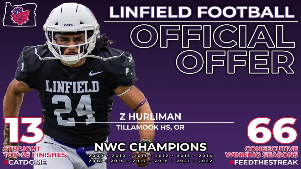 I am blessed to receive an offer to play for <a href="/LinfieldFB/">Linfield Football</a>. Thank you <a href="/coachbelliott/">Brett Elliott</a> and the coaching staff!