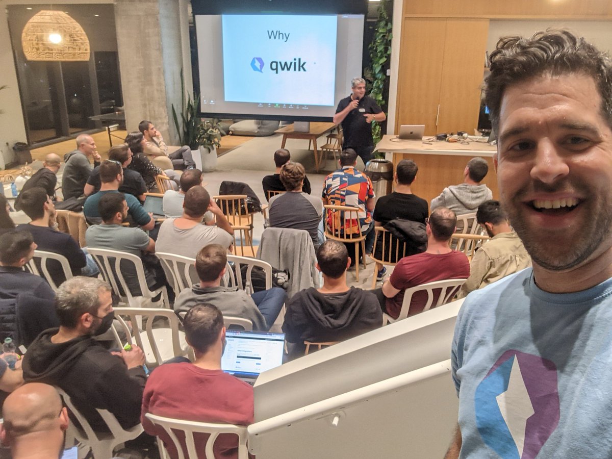 shai_reznik's tweet image. Avishay Maor is giving a talk about @QwikDev with @tailwindcss and daisyui during our #JsIsrael meetup

🔥🚀💪