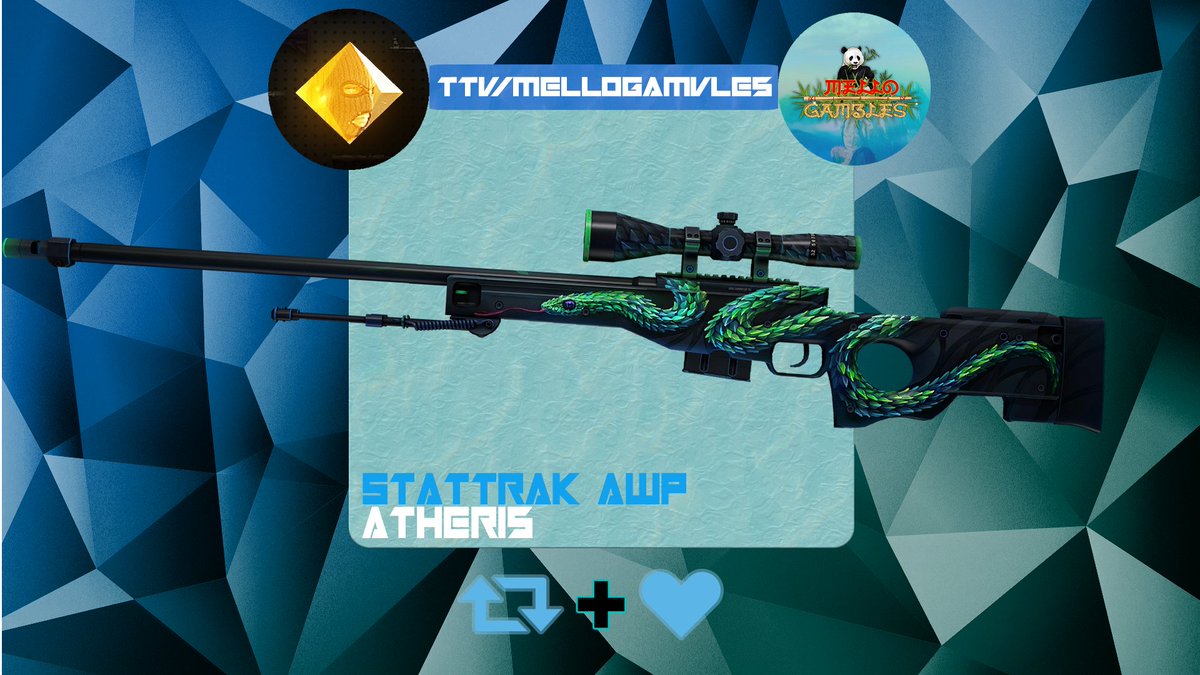 MelloGambled's tweet photo. 🔥LIVE🔥

✨$600 @clashdotgg stream ✨
🐼$300 slots after 🐼

Giving away some BIG free's and promocodes on stream💍

StatTrak™ AWP | Atheris end of the stream giveaway

RT + tag a friend

https://t.co/QDc47LBKFU https://t.co/yz00R2p0Ns