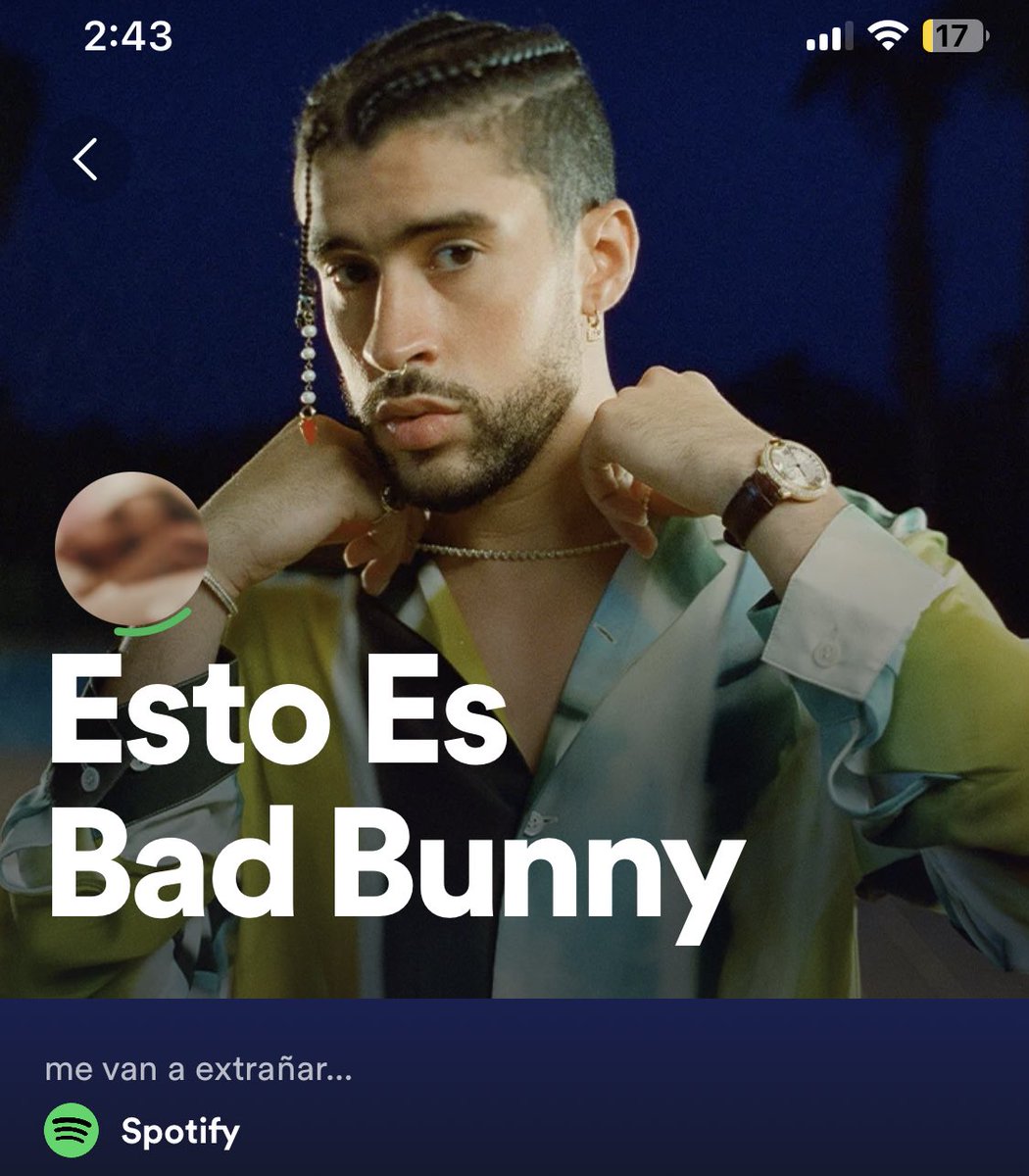 bbunnyontour's tweet image. será que algo viene??? por que hasta en Spotify. “Me van a extrañar…” 👀