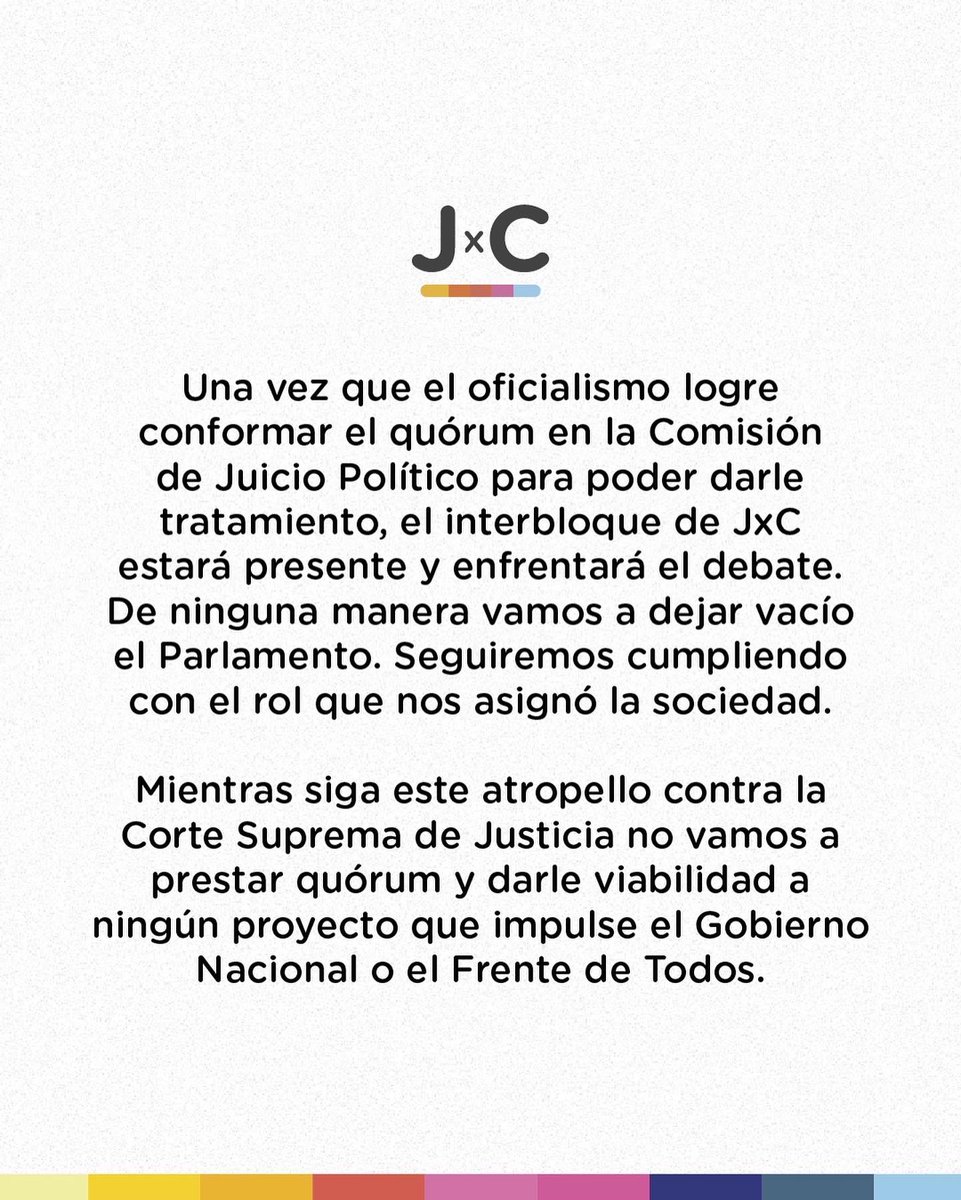COMUNICADO DE LA MESA NACIONAL