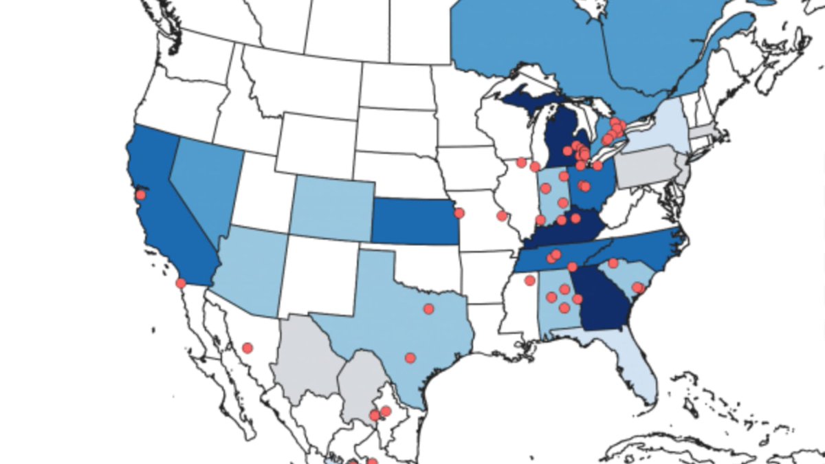 Ohio is expected to be one of a few states that will lead in EV battery manufacturing in the next 10 years. Read more about the projection here: cnb.cx/3WTG8jh