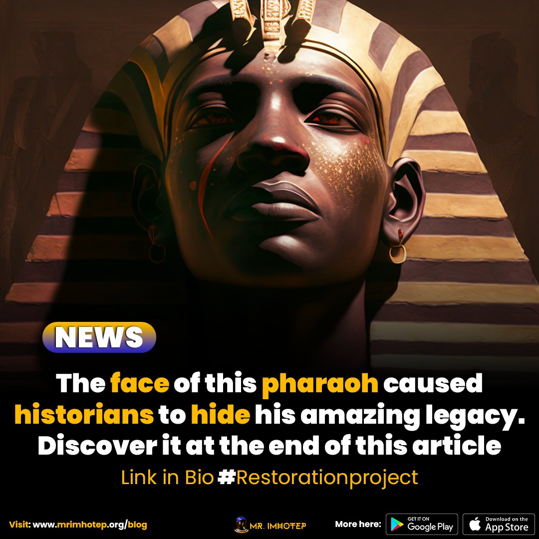 Read here: mrimhotep.org/face-of-senusr… #Imhotepfacts #Restorationproject