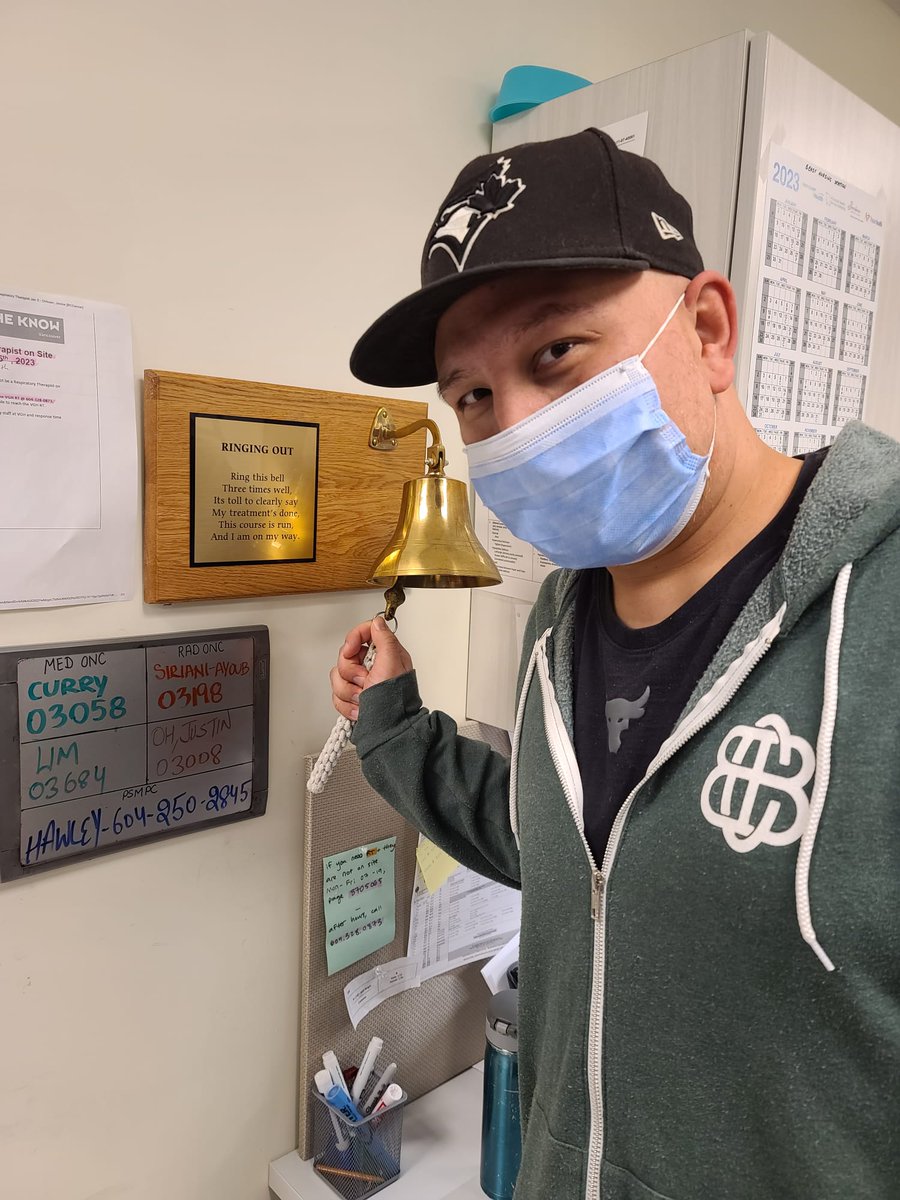 Stephenmwatts's tweet photo. Finished my #BEPChemotherapy at @BCCancer yesterday. 9 weeks took 10 but we did it. Thank you to the army I had. Friends, family, all the incredible nurses and doctors💜💛 Hopefully we put the cancer back in remission @bccancerfdn #TesticularCancer #EffCancer #BCCancer https://t.co/i2HWmYAjda