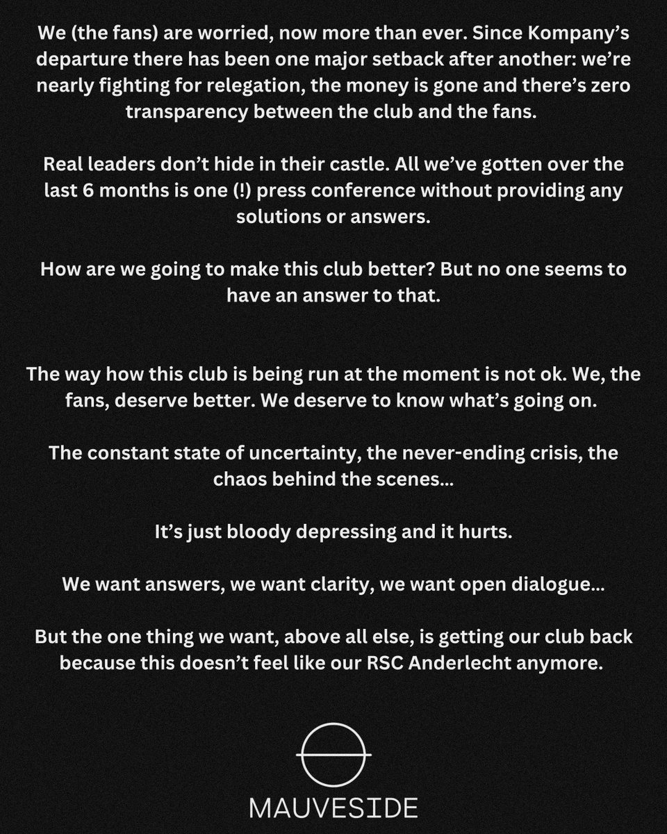 An open letter to the club 🟣⚪️

#RSCA