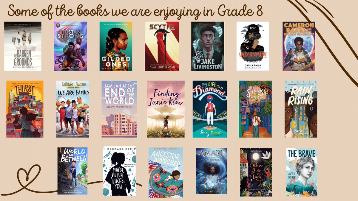 a.scott (@msscott0770) on Twitter photo Here’s a peak at some of our fave novels so far. Our goal is a minimum of 5 by the end of the year! Many students have already reached this goal! Students seeing themselves in resources matters. <a href="/McCr_MS/">McCrimmon Middle</a> <a href="/acarnegie36/">andrea carnegie</a> <a href="/MsABrown101/">AndreaBrown</a> #RepresentationMatters #DiversityandInclusion Here’s a peak at some of our fave novels so far. Our goal is a minimum of 5 by the end of the year! Many students have already reached this goal! Students seeing themselves in resources matters. <a href="/McCr_MS/">McCrimmon Middle</a> <a href="/acarnegie36/">andrea carnegie</a> <a href="/MsABrown101/">AndreaBrown</a> #RepresentationMatters #DiversityandInclusion
