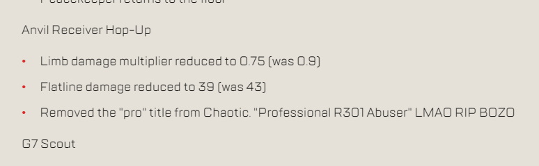 mxrci97's tweet photo. @HisWattson Crazy patchnotes 👀 https://t.co/kv1ySShkJ0
